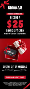 KNEAD Holiday gift Card Promotion blast 2023