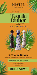 Mi Vida Clase Azul Dinner eblast