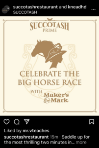 Succotash Kentucky Derby IG Post