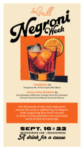 The Grill Negroni Week IG Story